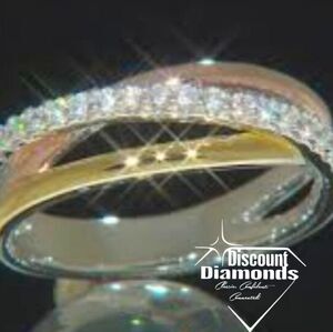 Diamond Cocktail Ring 18K Gold on 925 Sterling Silver